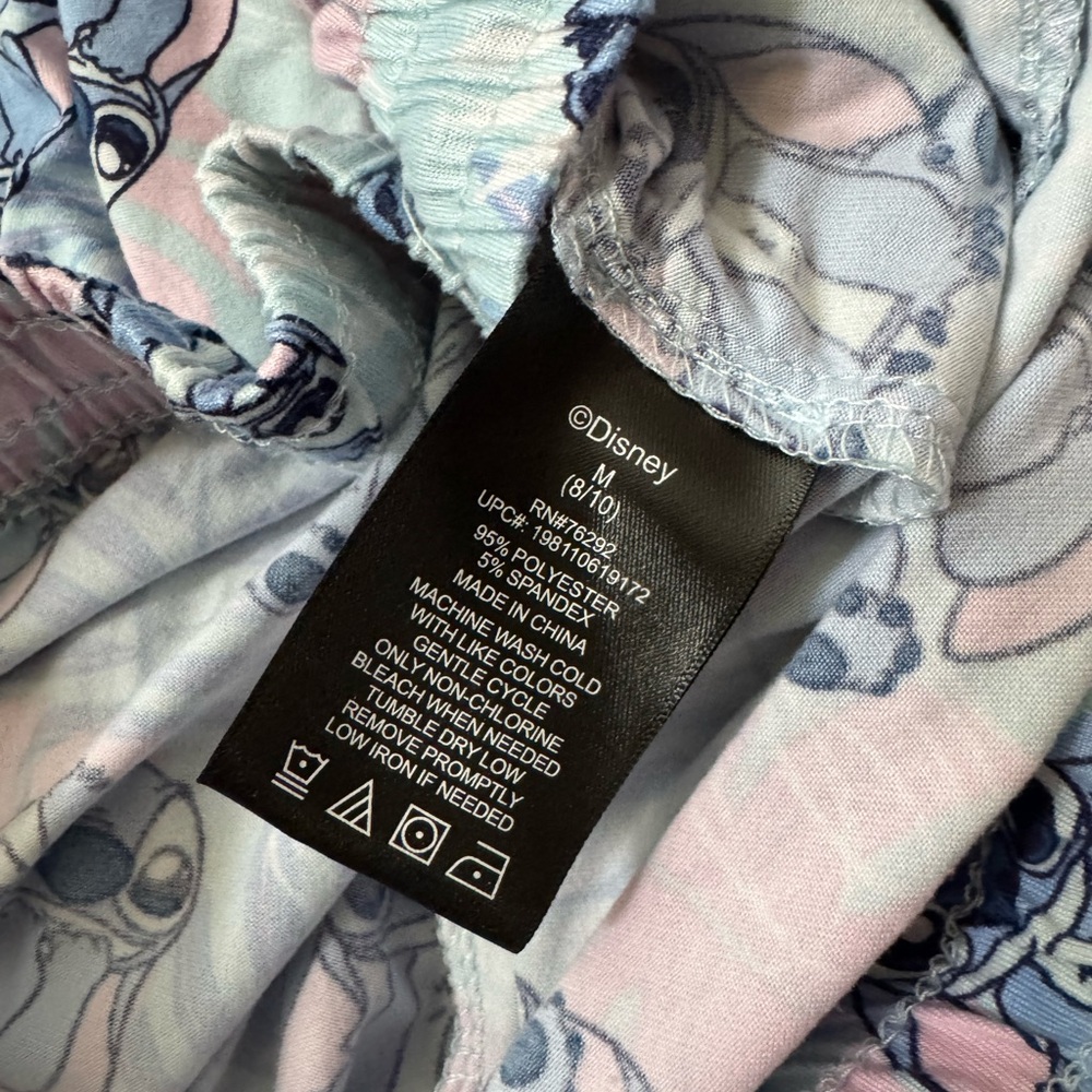 Disney Stitch Blue and Pink Pajama Set - Picture 7 of 8